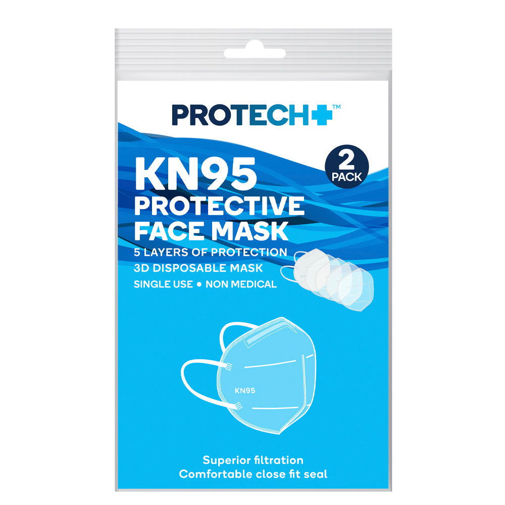 Protech KN95 Protective Face Mask 2 pack