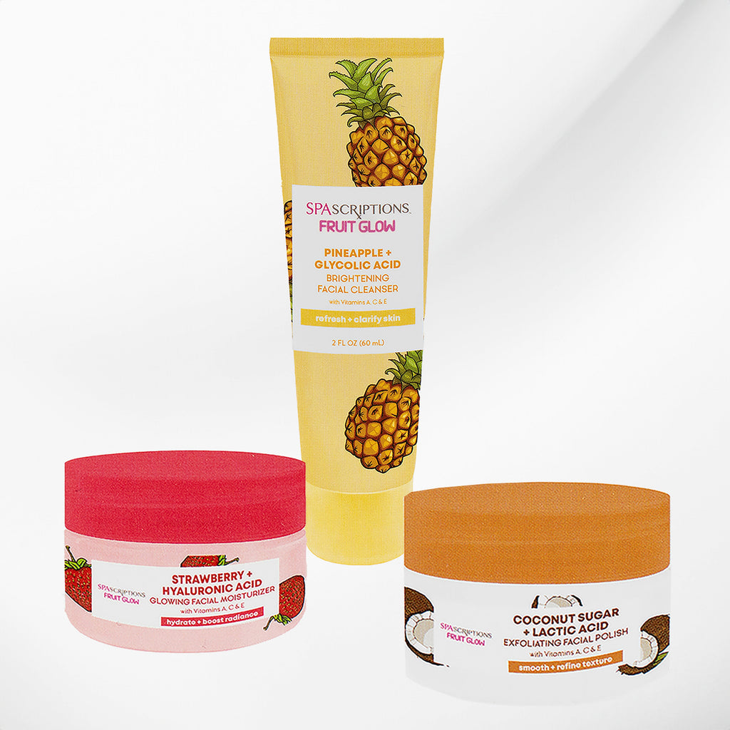 SPASCRIPTIONS Fruit Glow Gift of Glow Mini Skincare Set - 3pc Set