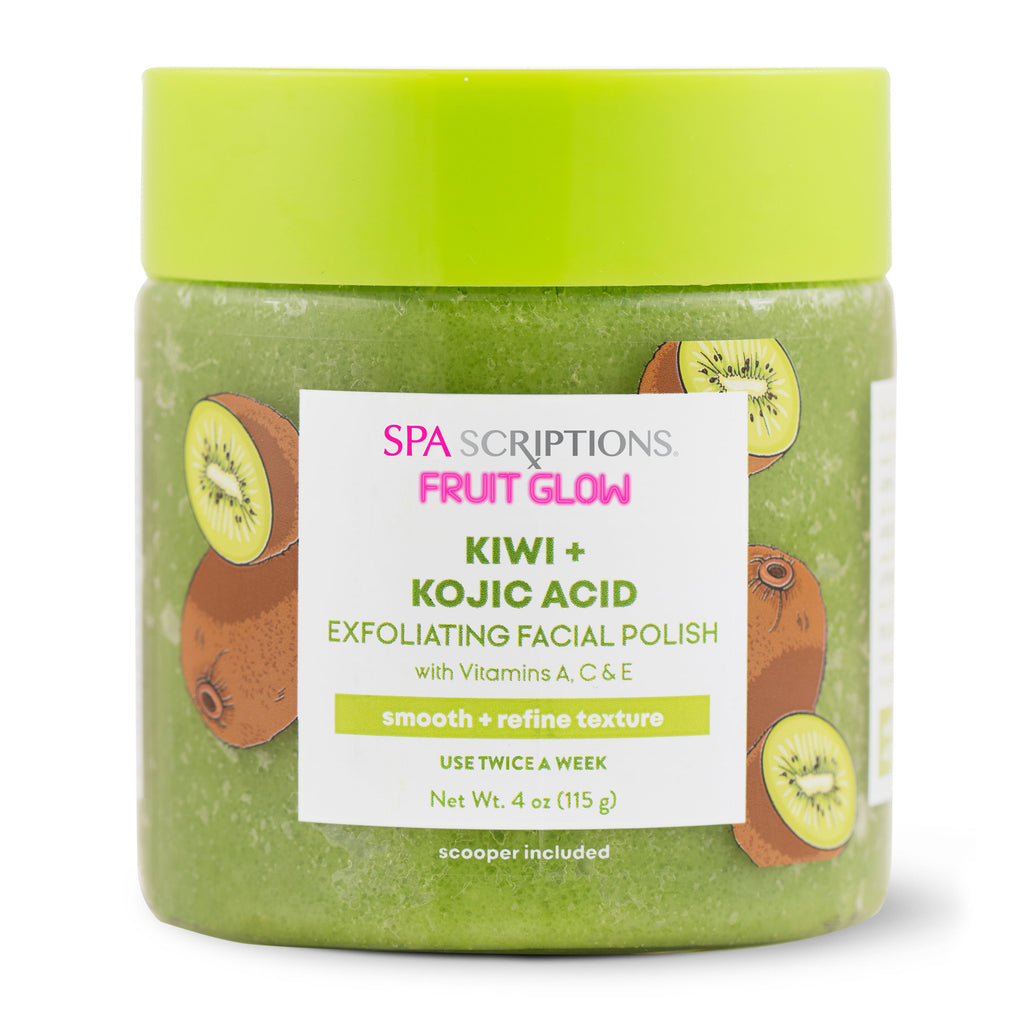 SPASCRIPTIONS Fruit Glow Kiwi + Kojic Acid Exfoliating Facial Polish