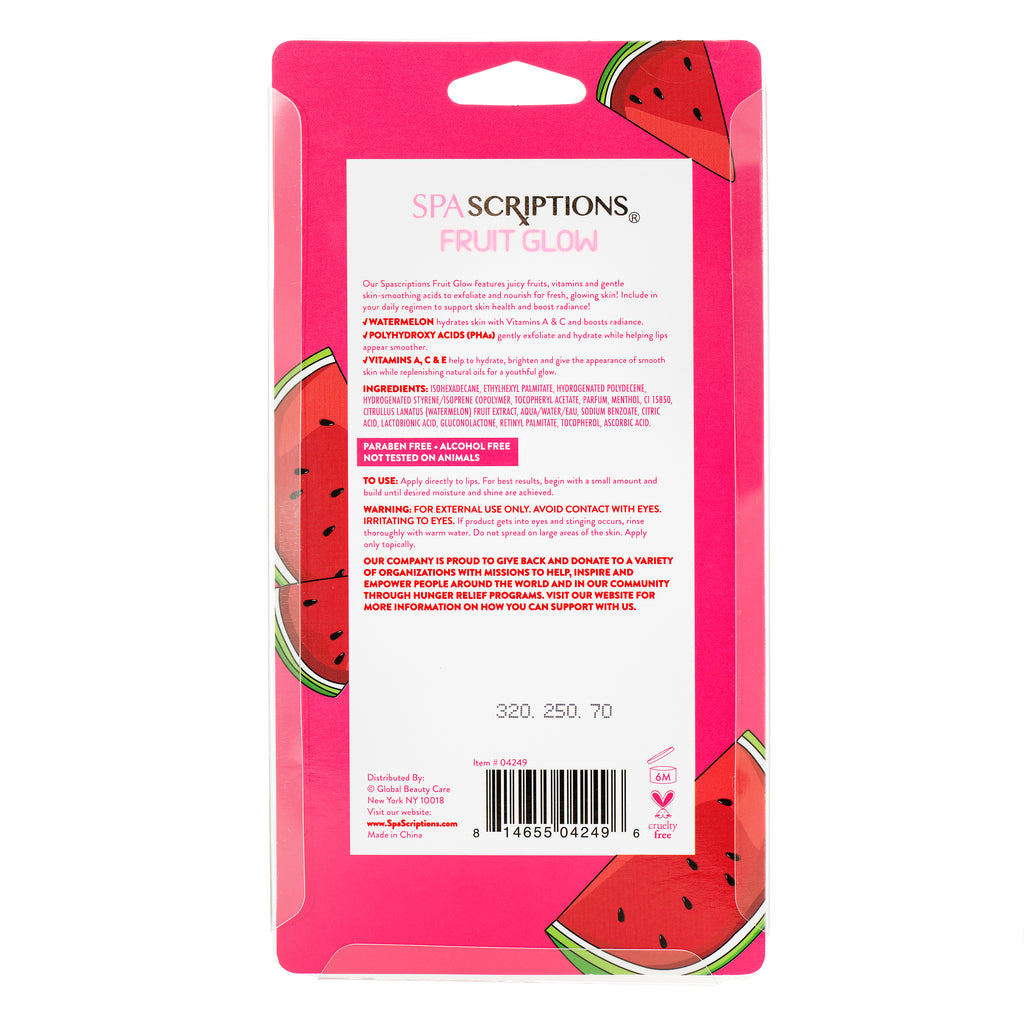 SPASCRIPTIONS Fruit Glow Watermelon + Phas Nourishing Lip Oil