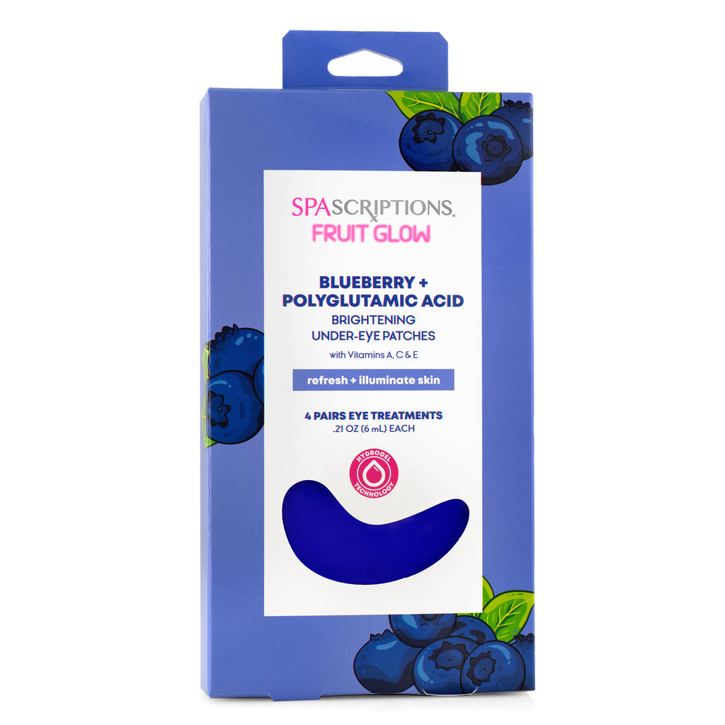SPASCRIPTIONS Fruit Glow Blueberry + Polyglutamic Acid Brightening Under-Eye Pads
