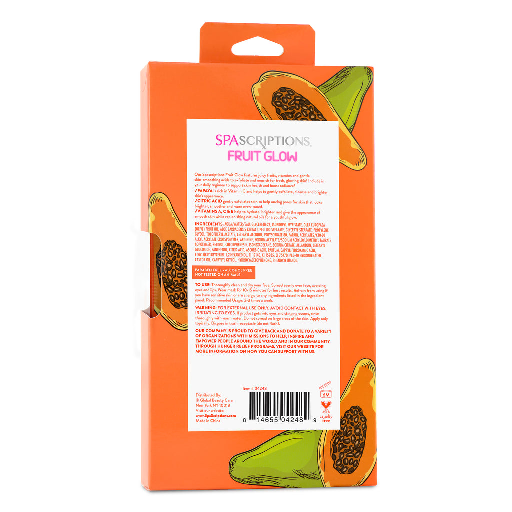 SPASCRIPTIONS Fruit Glow Papaya + Citric Acid Resurfacing Enzyme Mask