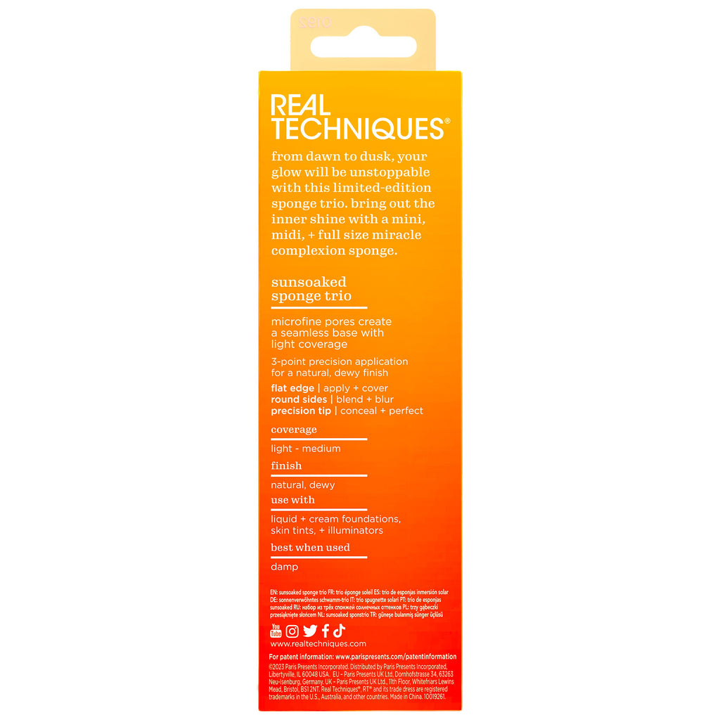 Real Techniques Solar Power Sunsoaked Sponge Trio