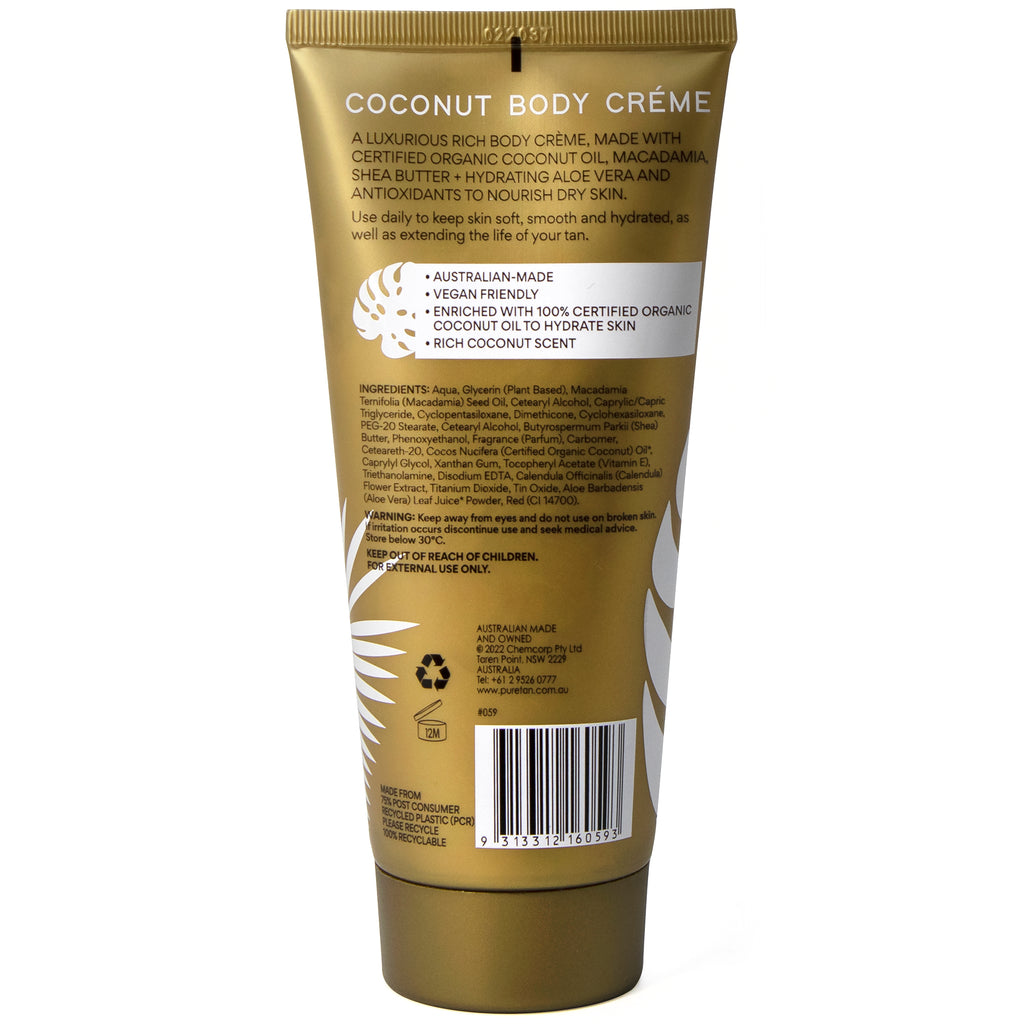 pureTAN Coconut Body Crème