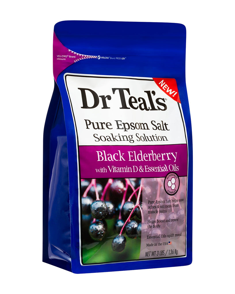 Dr Teal’s Black Elderberry with Vitamin D Epsom Salt 1.36kg