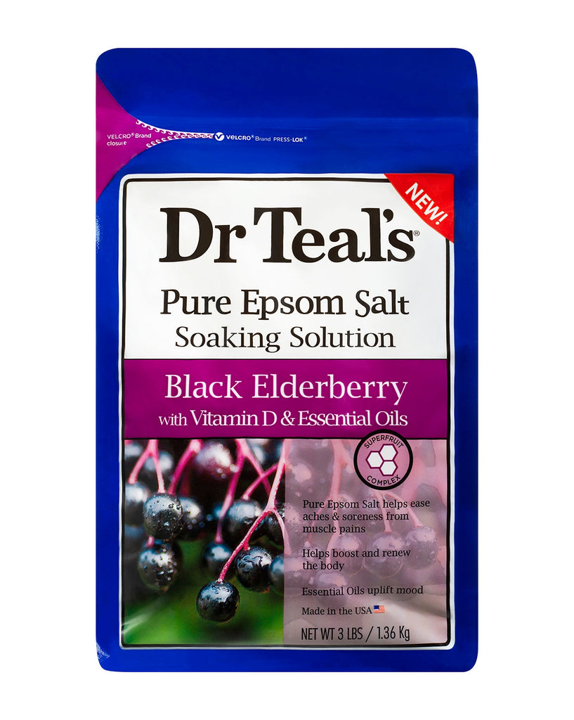Dr Teal’s Black Elderberry with Vitamin D Epsom Salt 1.36kg