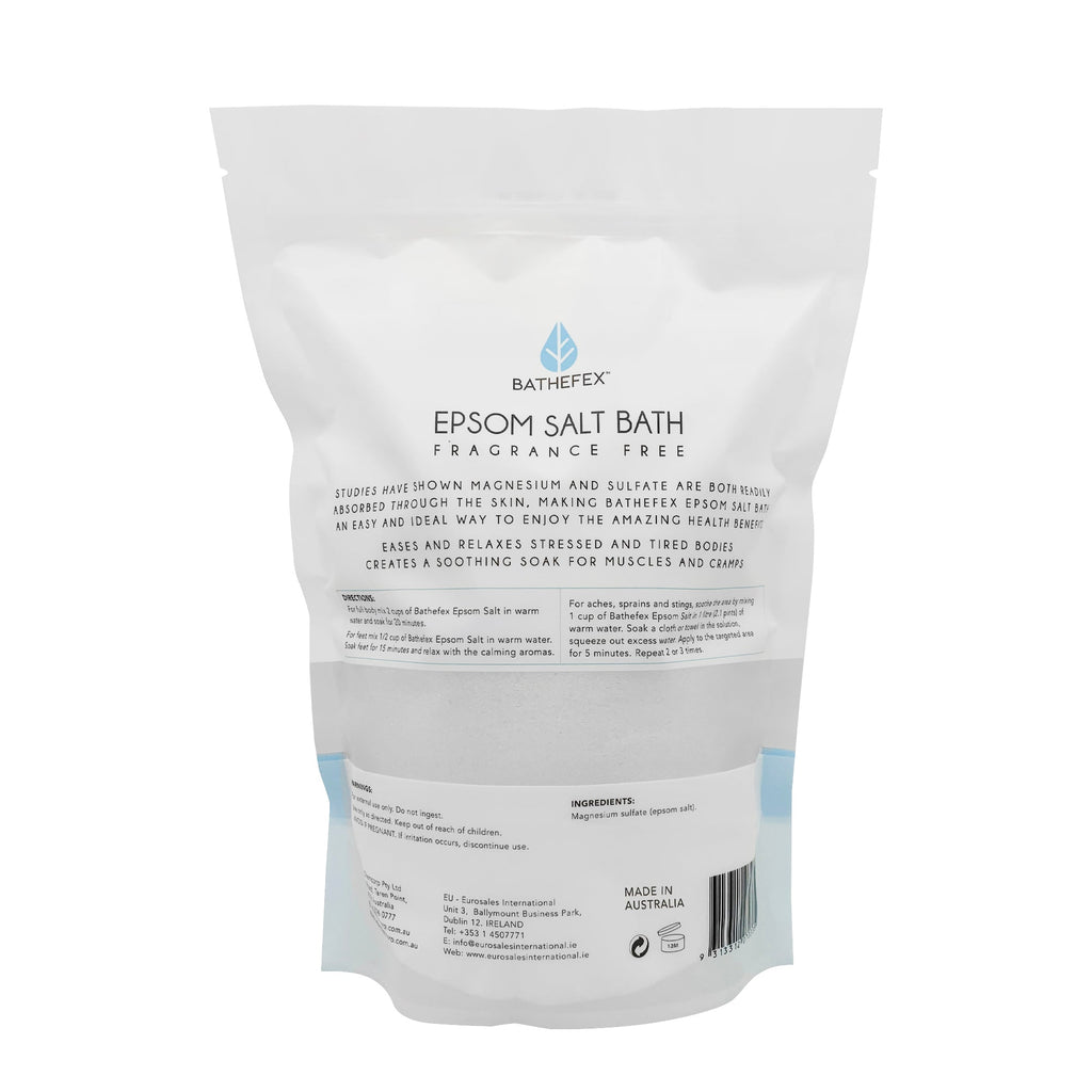 Bathefex Epsom Salt - Fragrance Free 1.4kg