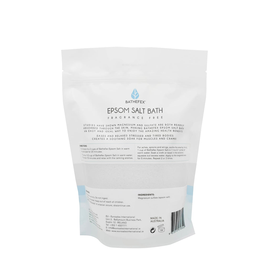Bathefex Epsom Salt - Fragrance Free 750g