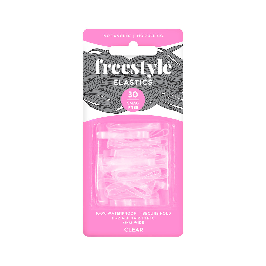Freestyle Snag Free Elastics 4mm - Clear