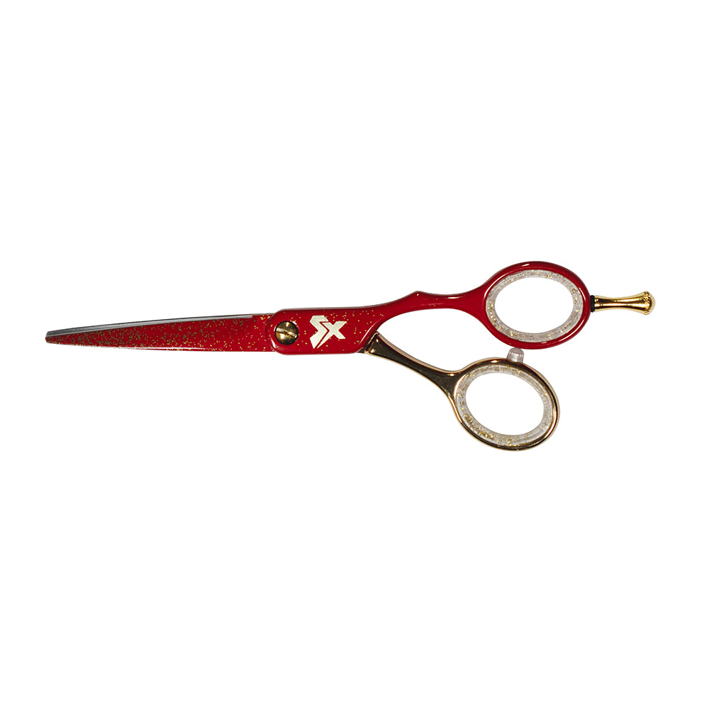 CRICKET SHEAR XPRESSIONS 5.75” SHEARS - HAIR HONCHO (RED)