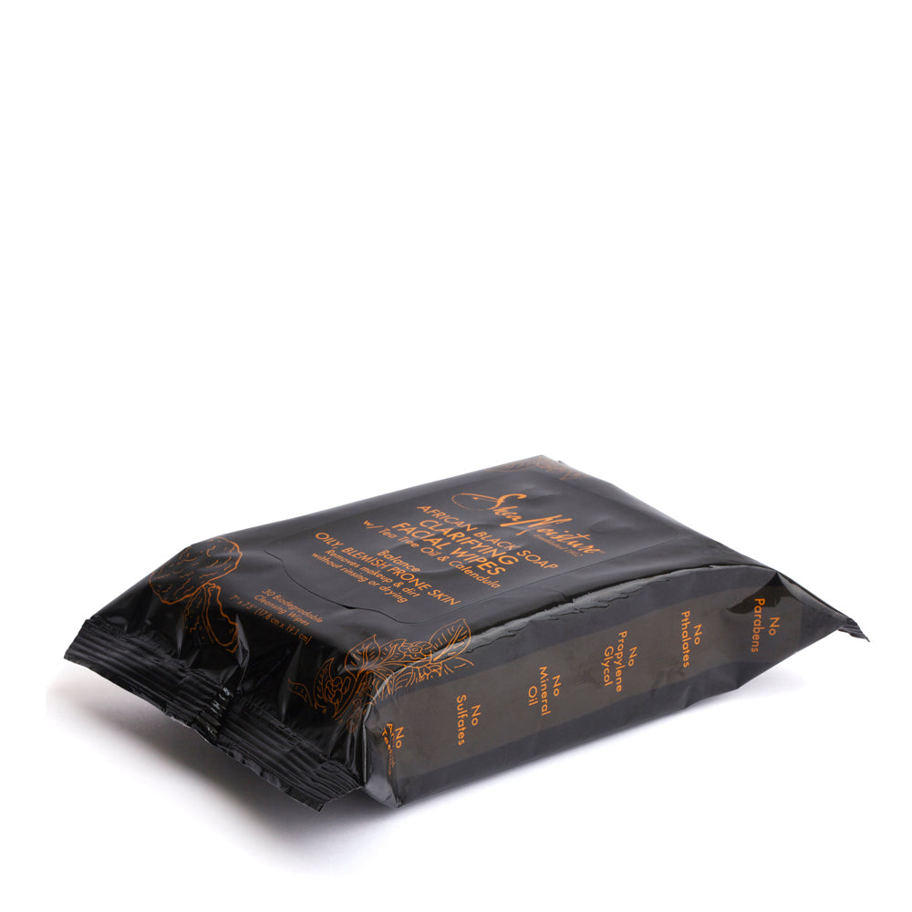 African Black Soap Clarifying Facial Wipes 