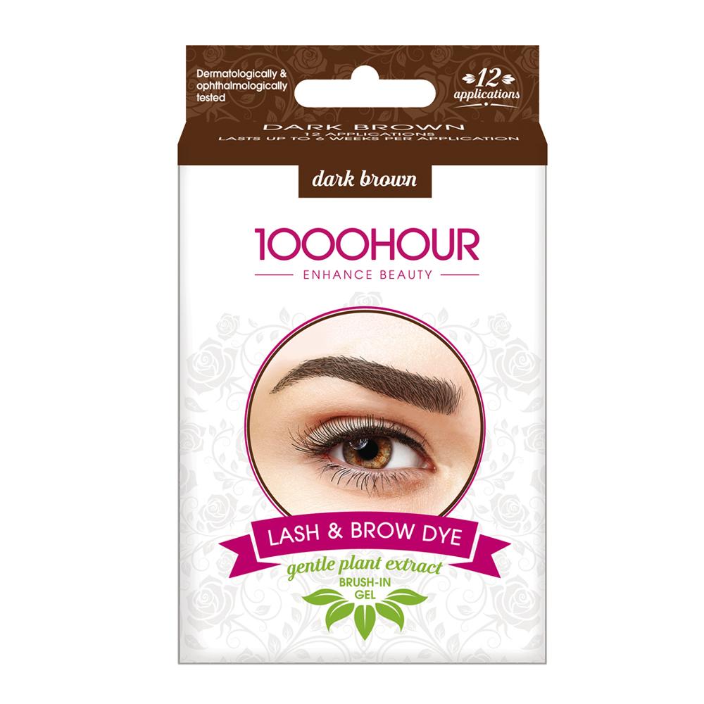 1000HOUR PLANT EXTRACT Lash & Brow Dye Kit - Dark Brown