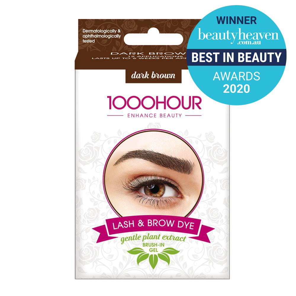 1000HOUR PLANT EXTRACT Lash & Brow Dye Kit - Dark Brown