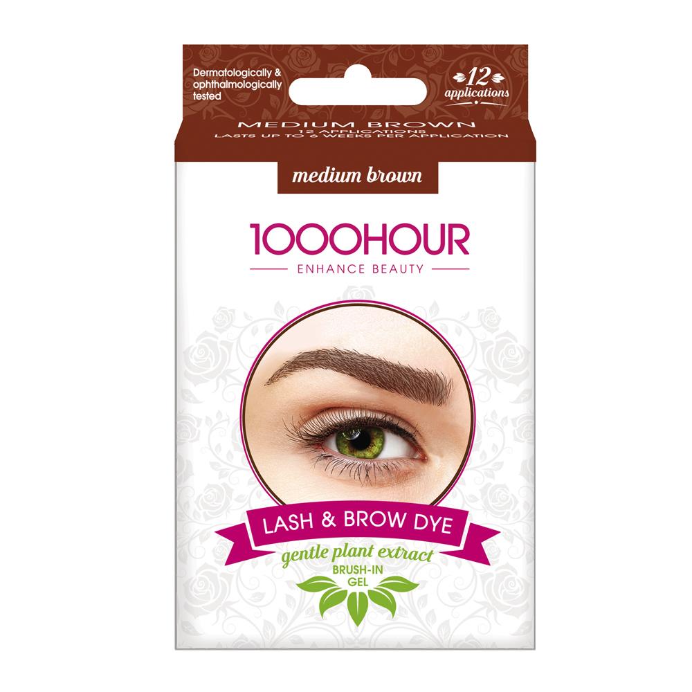 1000HOUR PLANT EXTRACT Lash & Brow Dye Kit - Medium Brown