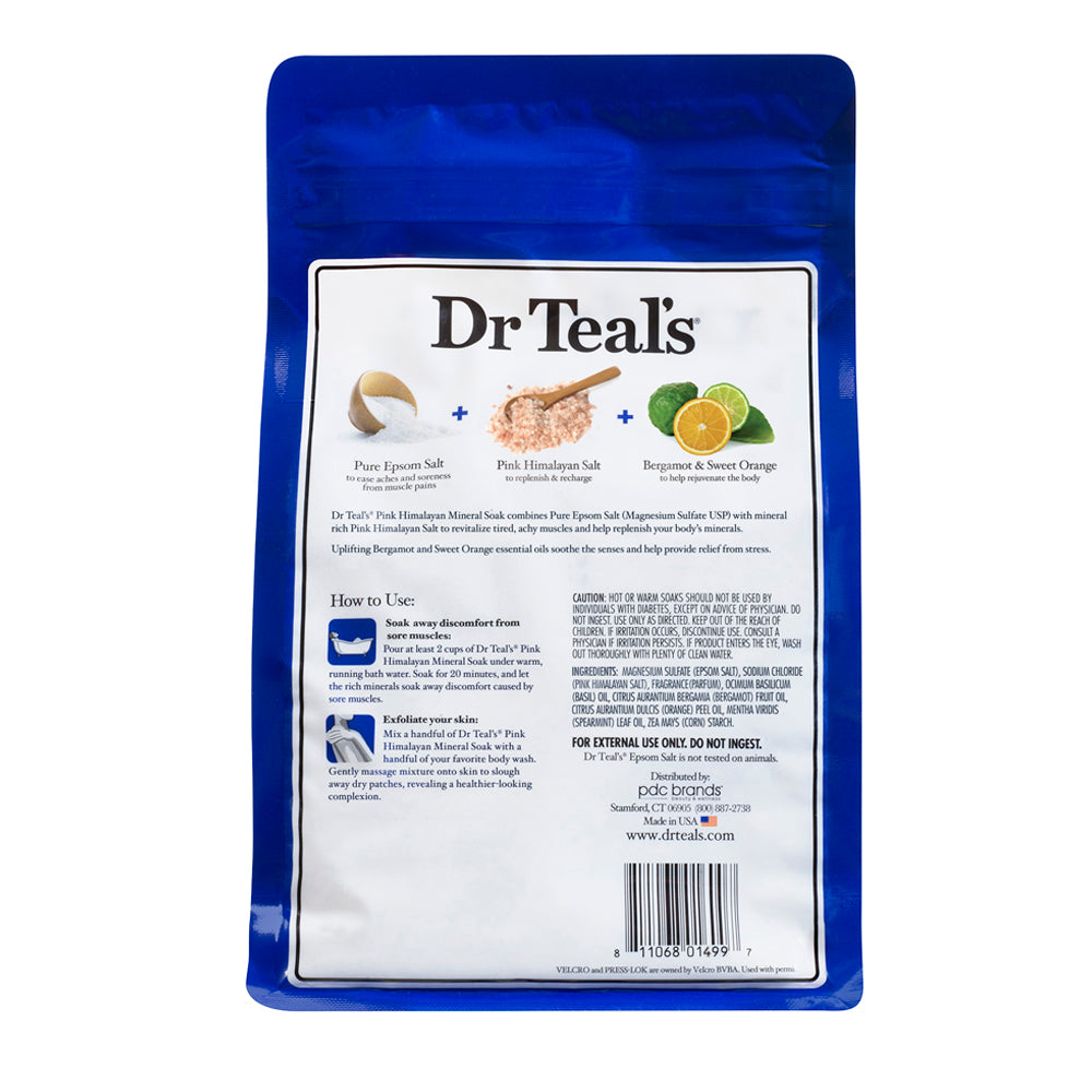 Dr Teals Epsom Salt Pink Himalayan Soaking Solution 
