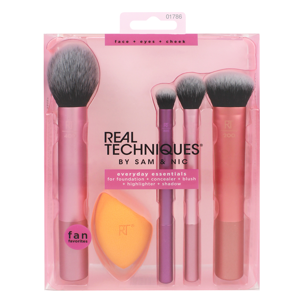 Real Techniques EVERYDAY ESSENTIALS set makeup brushes