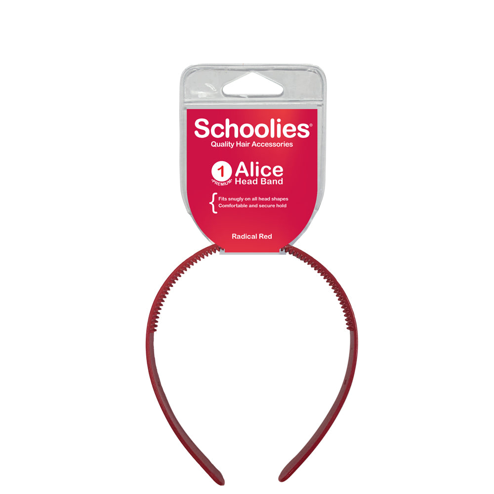 Schoolies Alice Head Band - Radical Red
