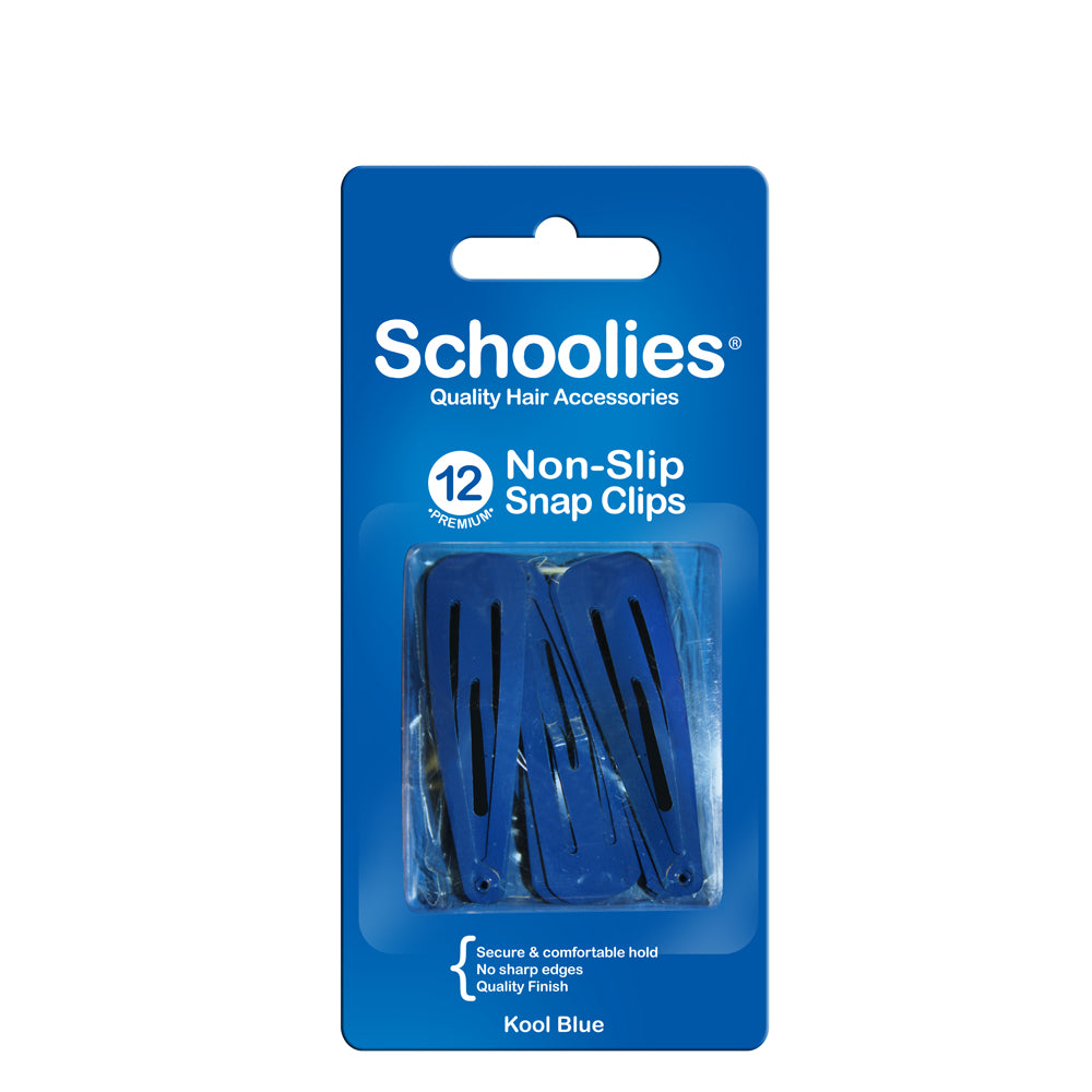 Schoolies Snap Clips 12pc - Kool Blue