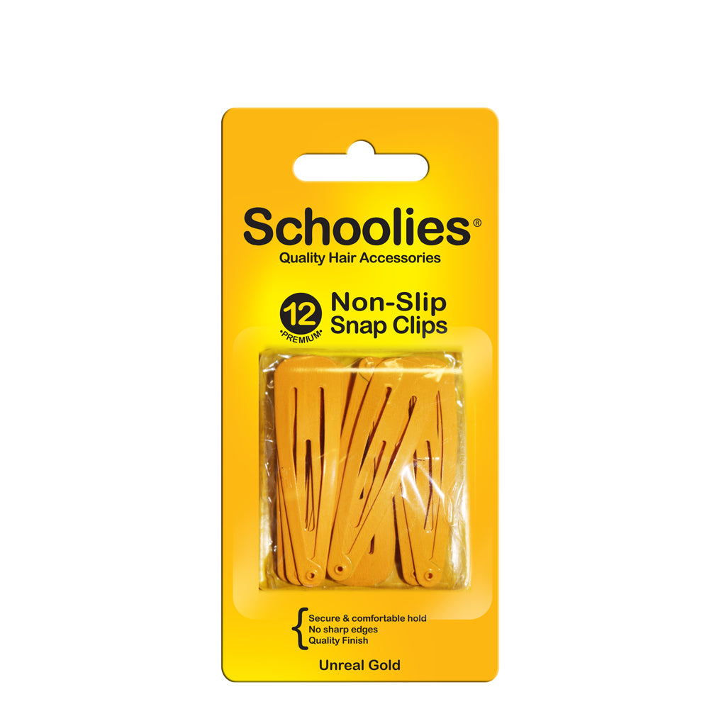 Schoolies Snap Clips 12pc - Unreal Gold