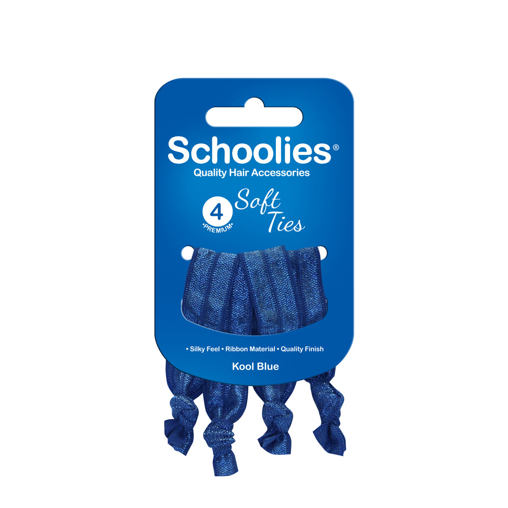 Schoolies Soft Ties 4pc - Kool Blue
