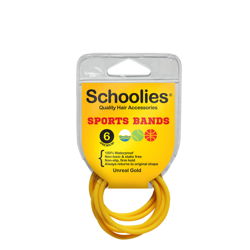 Schoolies Sports Bands 6pc - Unreal Gold